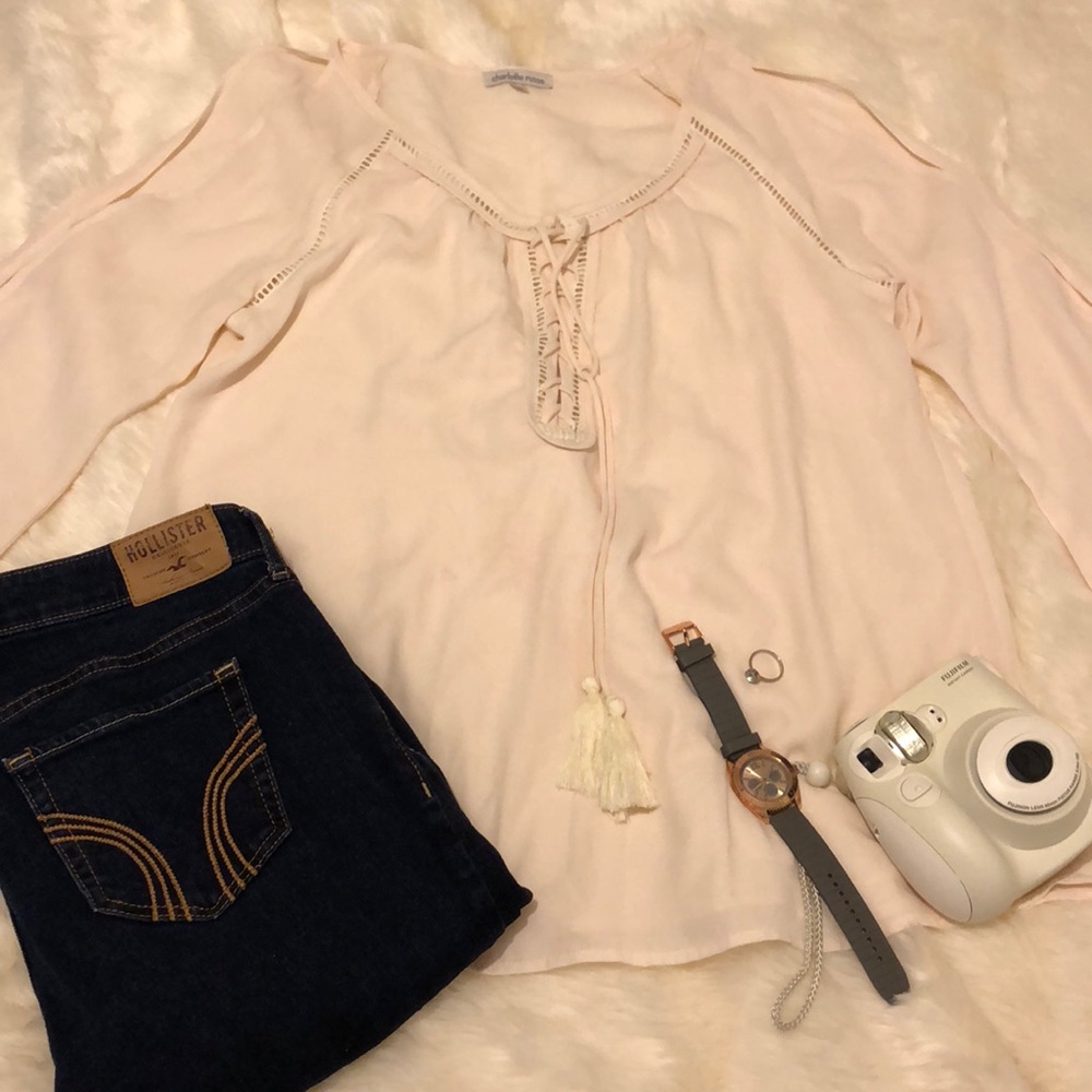 Charlotte Russe cream shirt